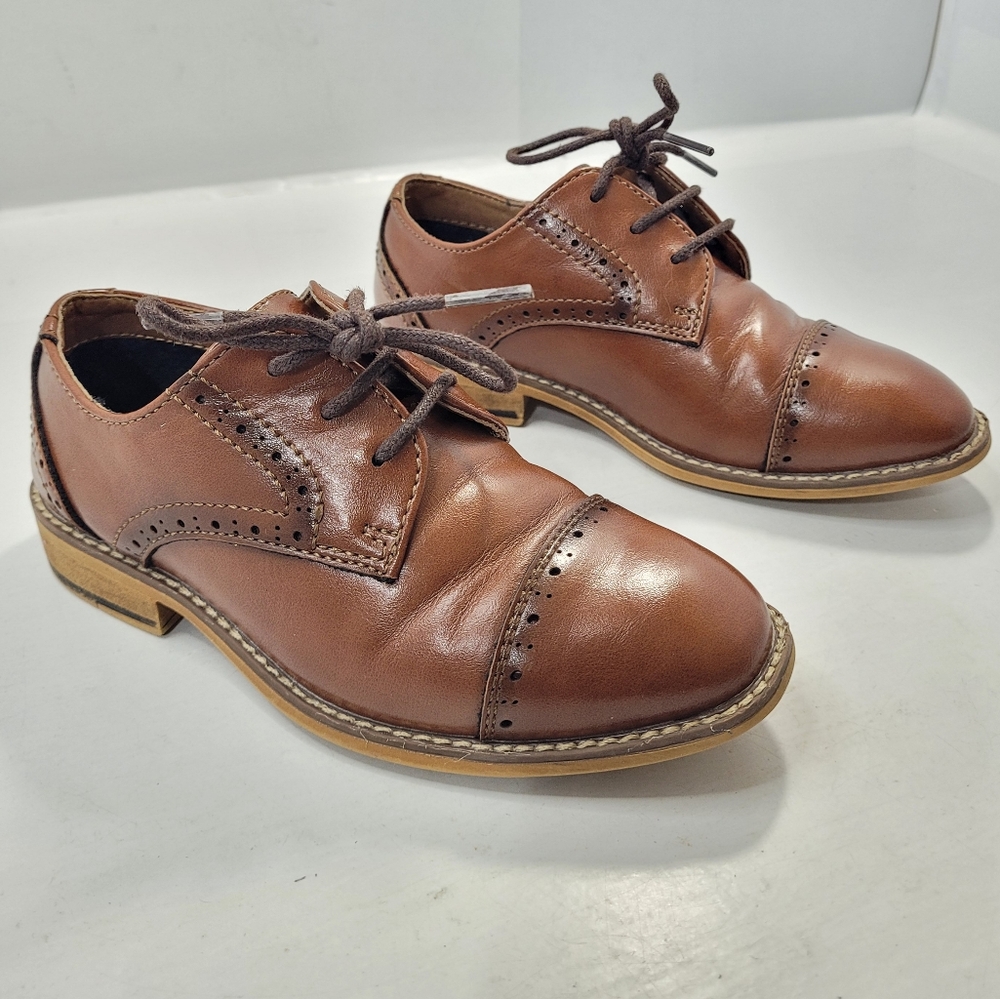 ASHFORD HAYES TODDLER BOYS CRUX DRESS SHOES SIZE 10M COGNAC